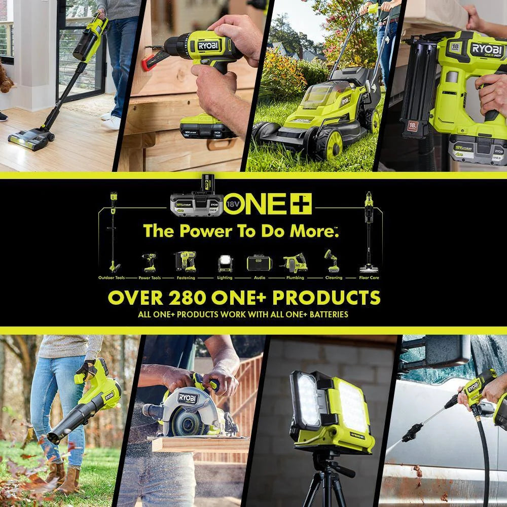 RYOBI ONE+ 18V 10-Piece Cordless Power Tool Set With 3 Batteries And Charger - PCK750KN