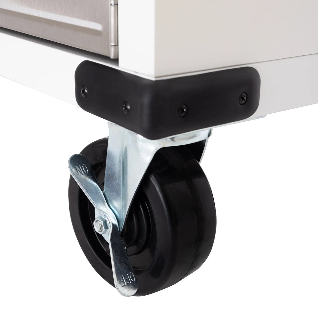 Seville Classics UltraHD Rolling Storage Cabinet, Granite, 36in W x 18in D x 72in H