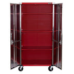 Seville Classics UltraHD Rolling Storage Cabinet, Granite, 36in W x 18in D x 72in H