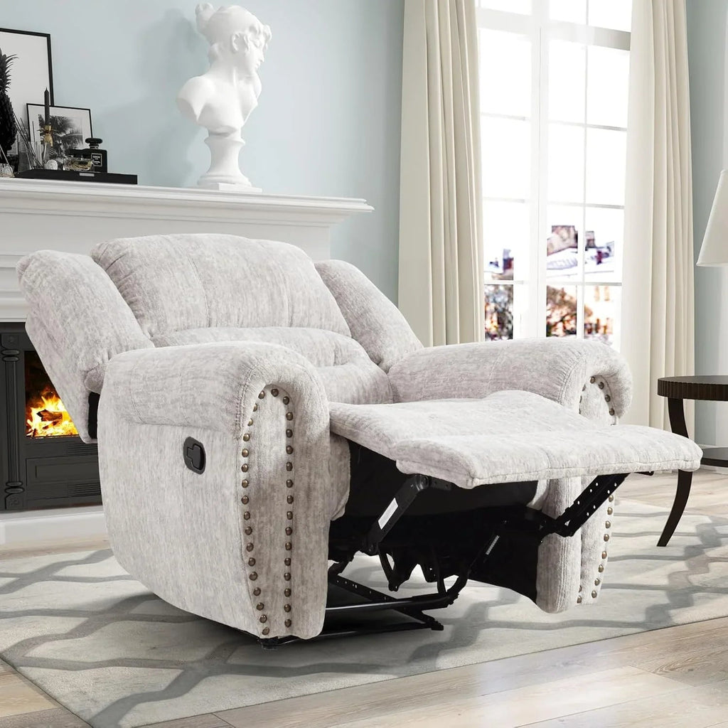 CANMOV Manual Recliner Chair, Nut Brown