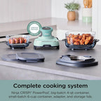 Ninja Crispi 4-in-1 Portable Glass Air Fryer Cooking System, 1500W, 4 QT And 6-Cup Containers