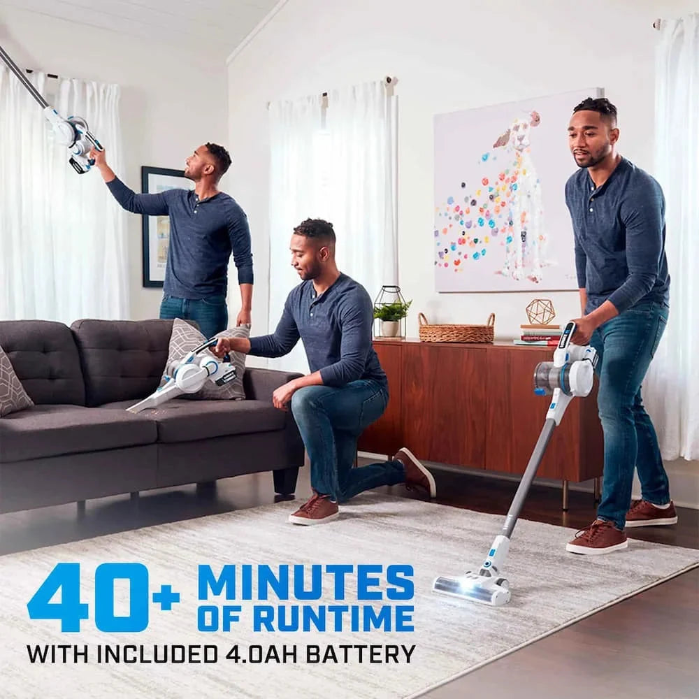 HART 20V Cordless Stick Vacuum Kit With 4.0Ah Lithium-Ion Battery