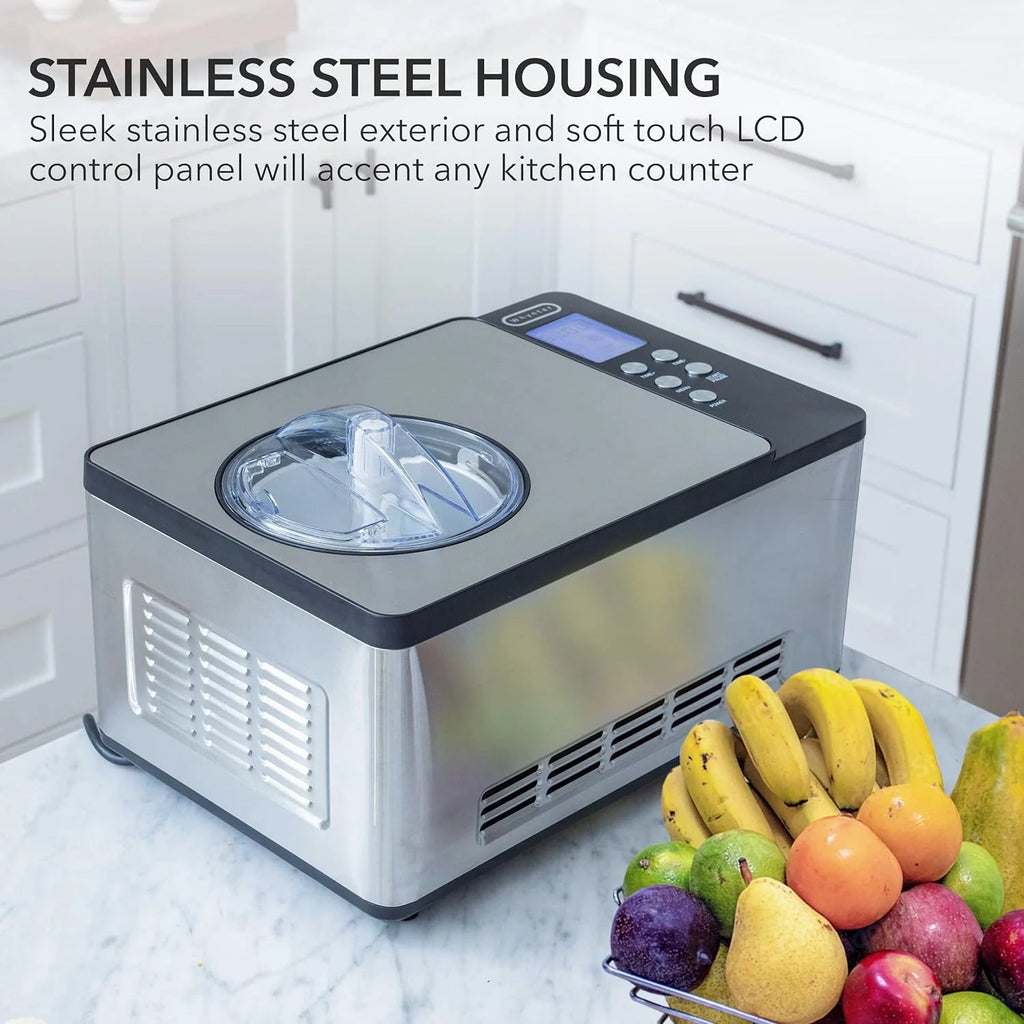 Whynter Rolled Ice Cream Maker With Compressor, 0.5-Quart Stainless Steel - ICR-300SS