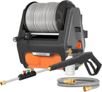 Giraffe Tools Grandfalls Wall-Mounted Pressure Washer, 2900 PSI, 2.2 GPM, 100ft Retractable Hose - Super 134