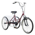 Mantis Tri-Rad Folding Adult Tricycle, 24 in, 6-Speed