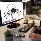 GOOSH Halloween Inflatable 6 FT Spider Inflatables Outdoor Decorations with Magic Light, Scary Inflatable Halloween Spider Blow Up Spider, Halloween Blow Up Decorations Outside for Holiday