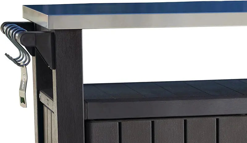 Keter Outdoor Storage Table And Prep Station With 78 Gallon Storage - Unity XL