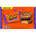 REESE'S Milk Chocolate Snack Size Peanut Butter Pumpkins, Halloween Candy Jumbo Bag