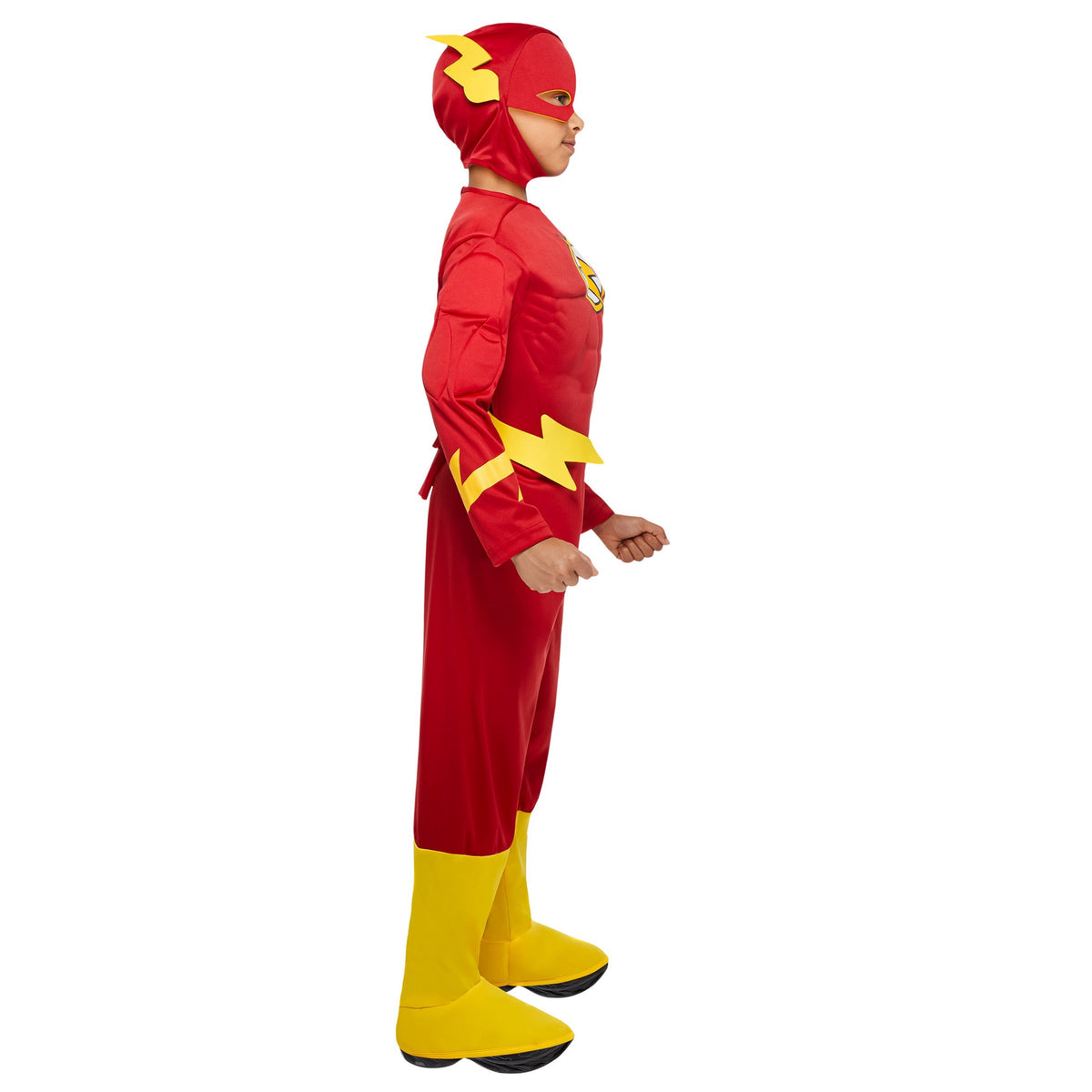 DC Comics The Flash Deluxe Muscle Chest Costume for Toddlers by Rubies, Boys 2T-4T