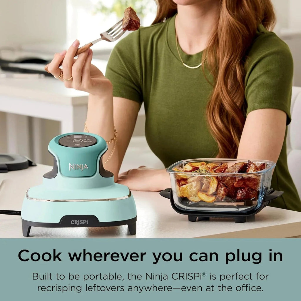 Ninja Crispi 4-in-1 Portable Glass Air Fryer Cooking System, 1500W, 4 QT And 6-Cup Containers