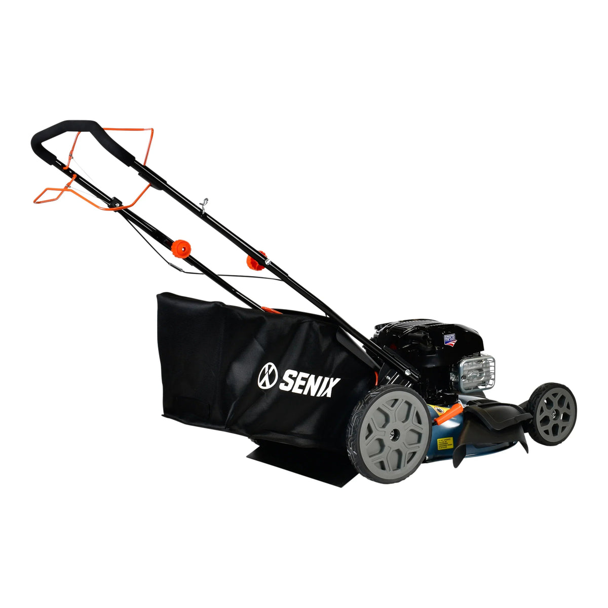 SENIX 22-Inch 163 cc 4-Cycle Gas RWD Self-Propelled Lawn Mower With 11-In Rear Wheels - LSSG-H1