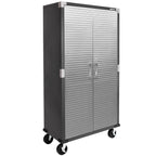 Seville Classics UltraHD Rolling Storage Cabinet, Granite, 36in W x 18in D x 72in H