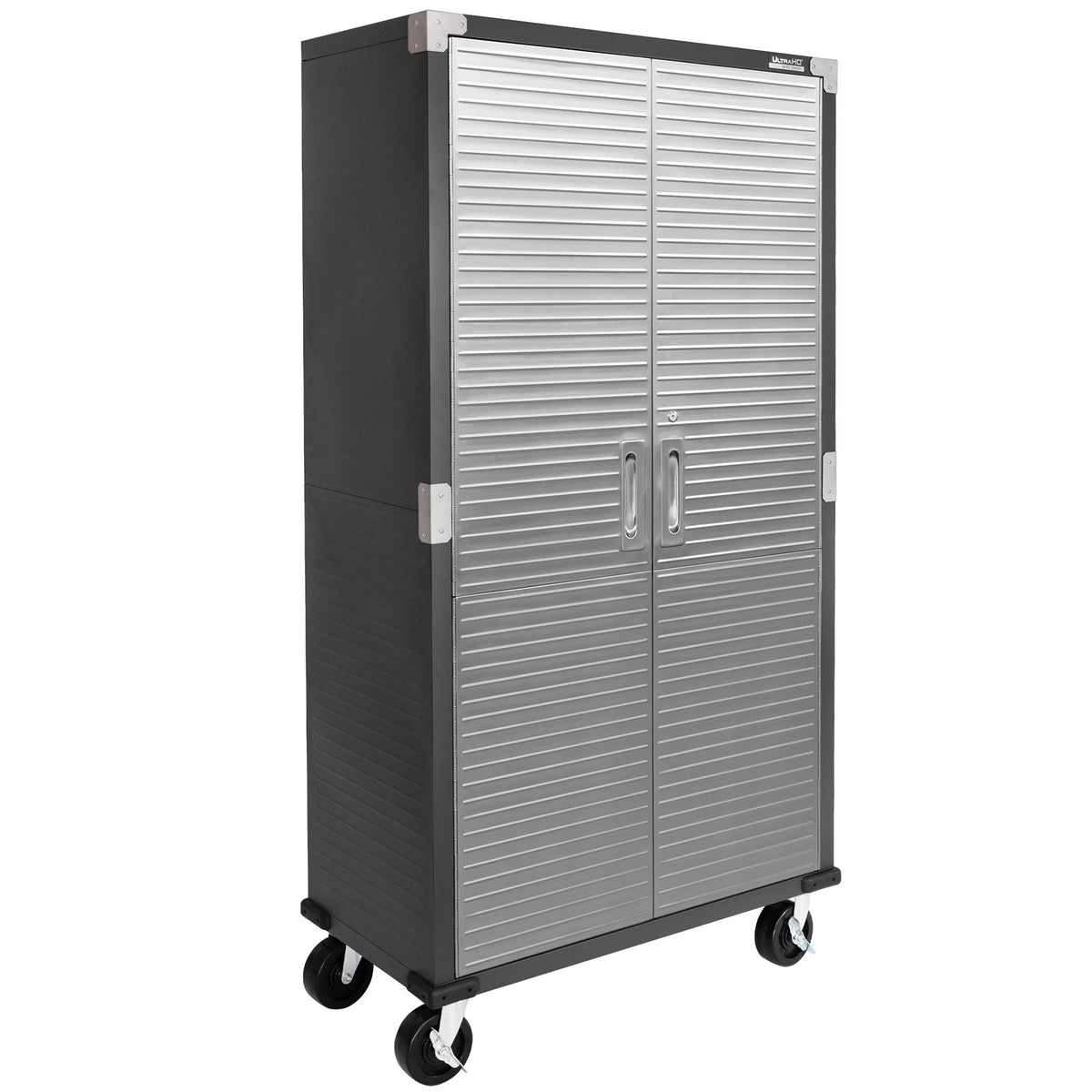 Seville Classics UltraHD Rolling Storage Cabinet, Granite, 36in W x 18in D x 72in H