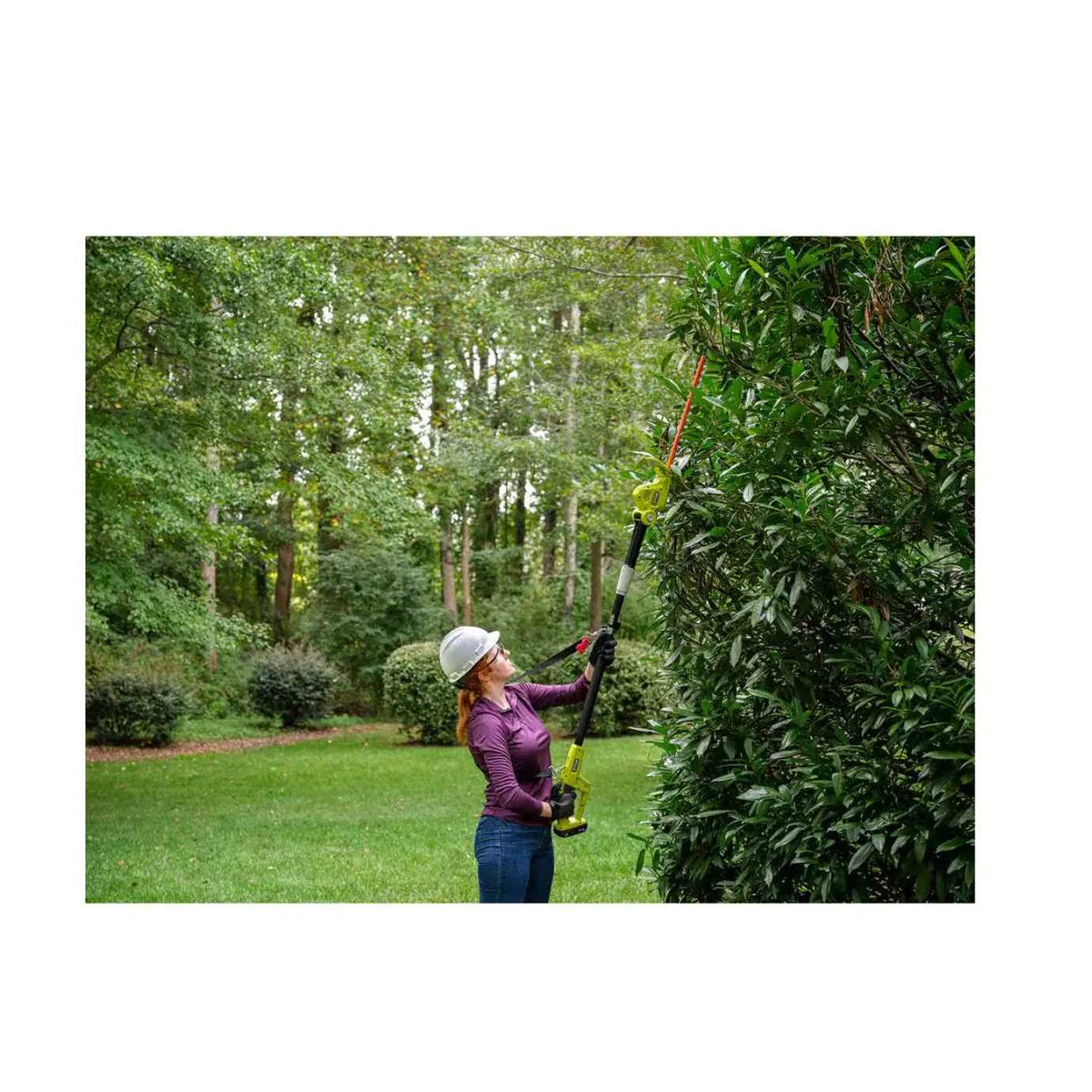 RYOBI ONE+ 18V Cordless Battery Pole Hedge Trimmer 18in