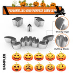Gintenco Pumpkin Carving Tool & Kit, with Stainless Steel Molds, Decorating Kit 16pcs
