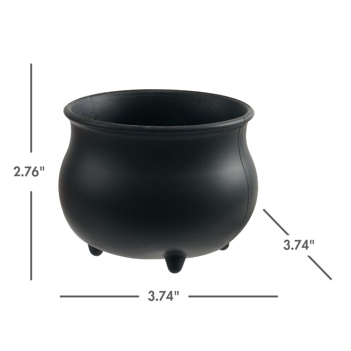Way To Celebrate 4-Piece Silicone Cauldron Baking Cup Set, Black