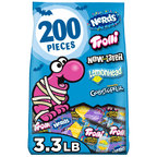 Nerds Classic Fun Halloween Trick-or-Treat Variety Bag, Trolli, Now and Later, Lemonhead, Gobstopper, and NERDS Original, 200 Pieces, 54 Ounces