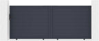 Casanoov Aluminium Folding Driveway Gate 4m x 160cm Grey - KIT-000024