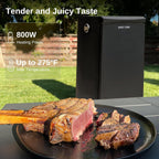 EAST OAK 30 in Outdoor Electric Smoker With Built-In Meat Probe