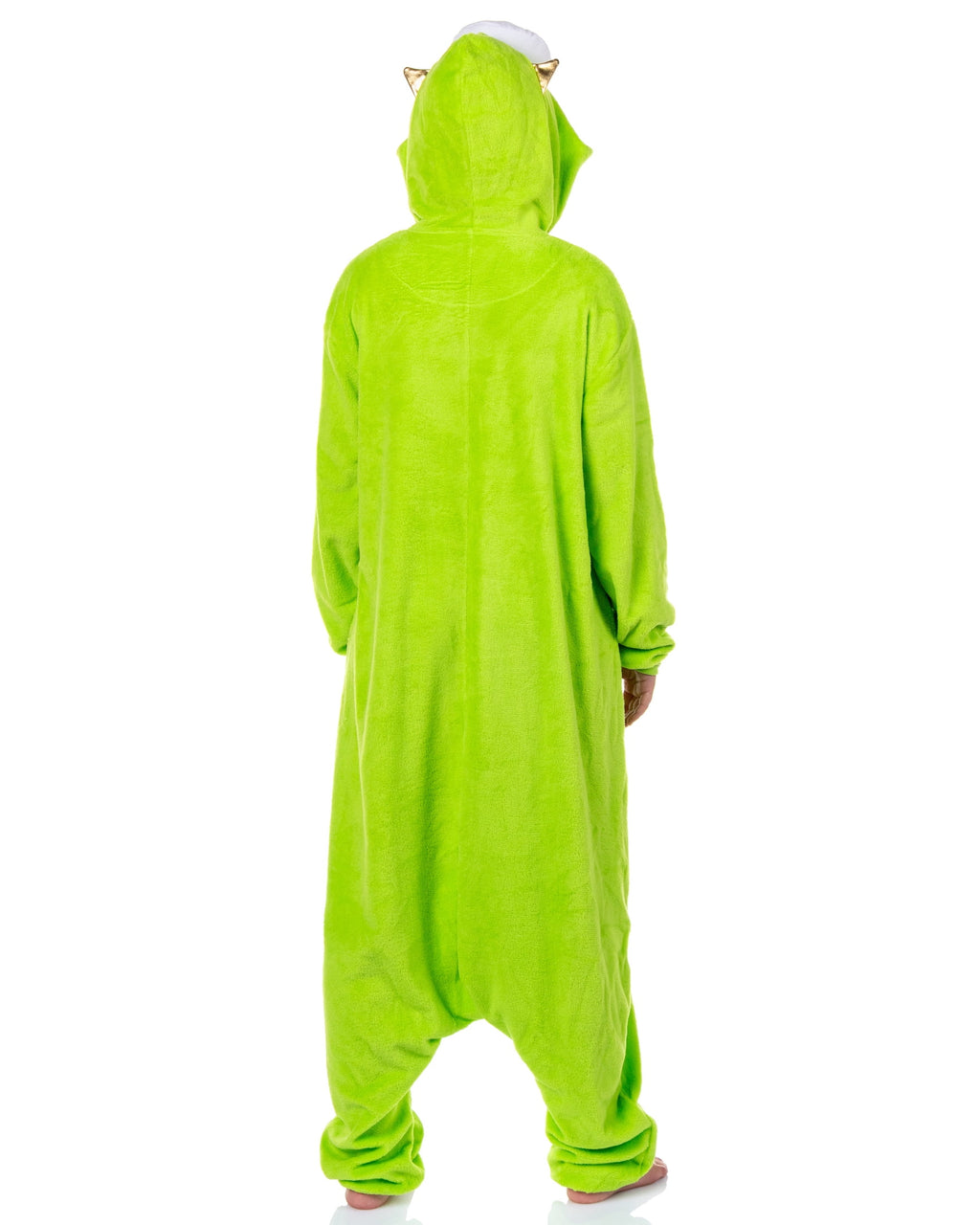 Disney Monsters Inc. Kigurumi Adult Mike Wazowski Costume Union Suit Fleece Onesie Pajama