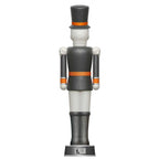 Giant Animated Skeleton Nutcracker Decoration, Black and Orange, 72", Halloween by Way To Celebrate
