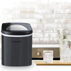 Frigidaire Portable Self-Cleaning Ice Maker, Black Stainless Steel - EFIC117-Ssblack_Sc