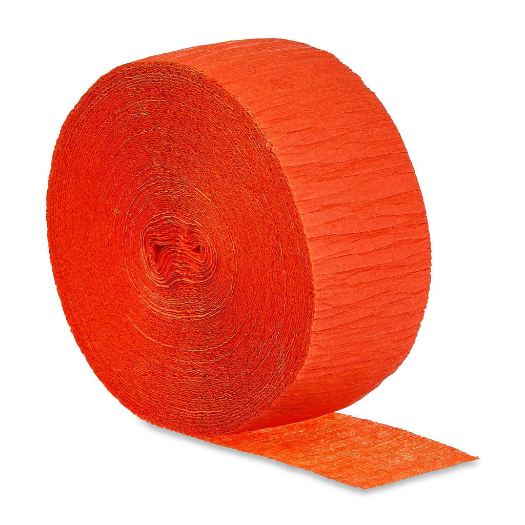 Orange Paper Party Streamer, 150', by Way To Celebrate