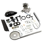 80cc 2-Stroke Bicycle Motor Kit For 26-Inch Wheels - Silver White