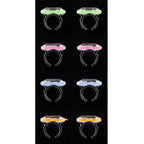 Multicolor Plastic Glow Ring Party Favors, 8 Pieces, by Way To Celebrate