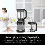 Ninja Compact Kitchen System 1200W, 72-oz Pitcher, 5-Cup Processor Bowl, 18-oz Cup - 3 Functions