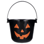 Light-Up Jack-o'-Lantern Trick-or-Treat Bucket, Black, 6.5", Halloween by Way To Celebrate