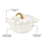 The Pioneer Woman 3.5-Quart Pumpkin Enameled Cast Iron Dutch Oven