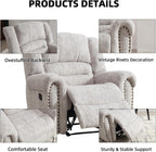 CANMOV Manual Recliner Chair, Nut Brown