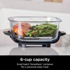 Ninja Crispi 4-in-1 Portable Glass Air Fryer Cooking System, 1500W, 4 QT And 6-Cup Containers