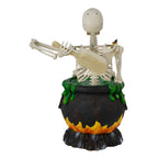 Way To Celebrate Animated Skeleton in Cauldron Halloween Outdoor Decor, 43 in