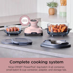 Ninja Crispi 4-in-1 Portable Glass Air Fryer Cooking System, 1500W, 4 QT And 6-Cup Containers