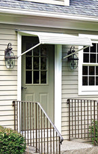 NuImage Awnings Aluminum Door Canopy 60 Inches Wide White - 60425