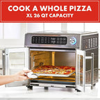 Emeril Lagasse 26 Quart Extra Large Air Fryer Convection Toaster Oven With French Doors - Stainless Steel