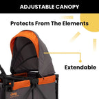 Jeep Sport All-Terrain Stroller Wagon With Canopy And Parent Organizer