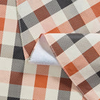 Way To Celebrate Halloween PEVA Tablecloth Indoor & Outdoor Table 70" Round - Buffalo Plaid