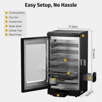 EAST OAK 30 in Outdoor Electric Smoker With Built-In Meat Probe