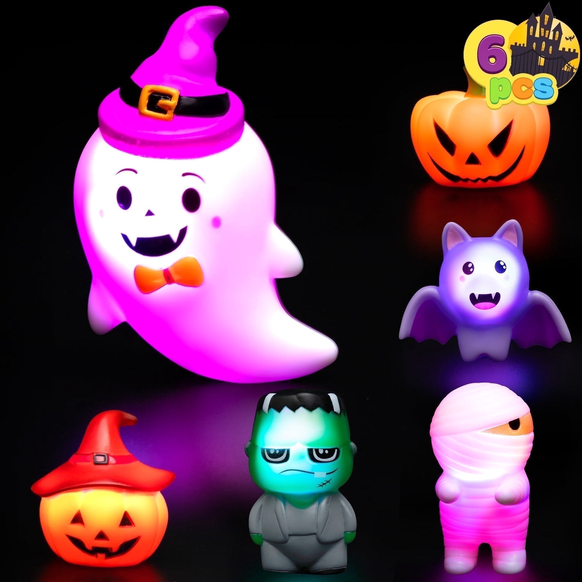 Joyfy 18 PCS Halloween Rubber Ducks for Halloween Goodie Bag Fillers, Trick or Treating Ducky Duck Bulk Toys Party Favors Supplies, Halloween Decorations for Kids Bath Toys