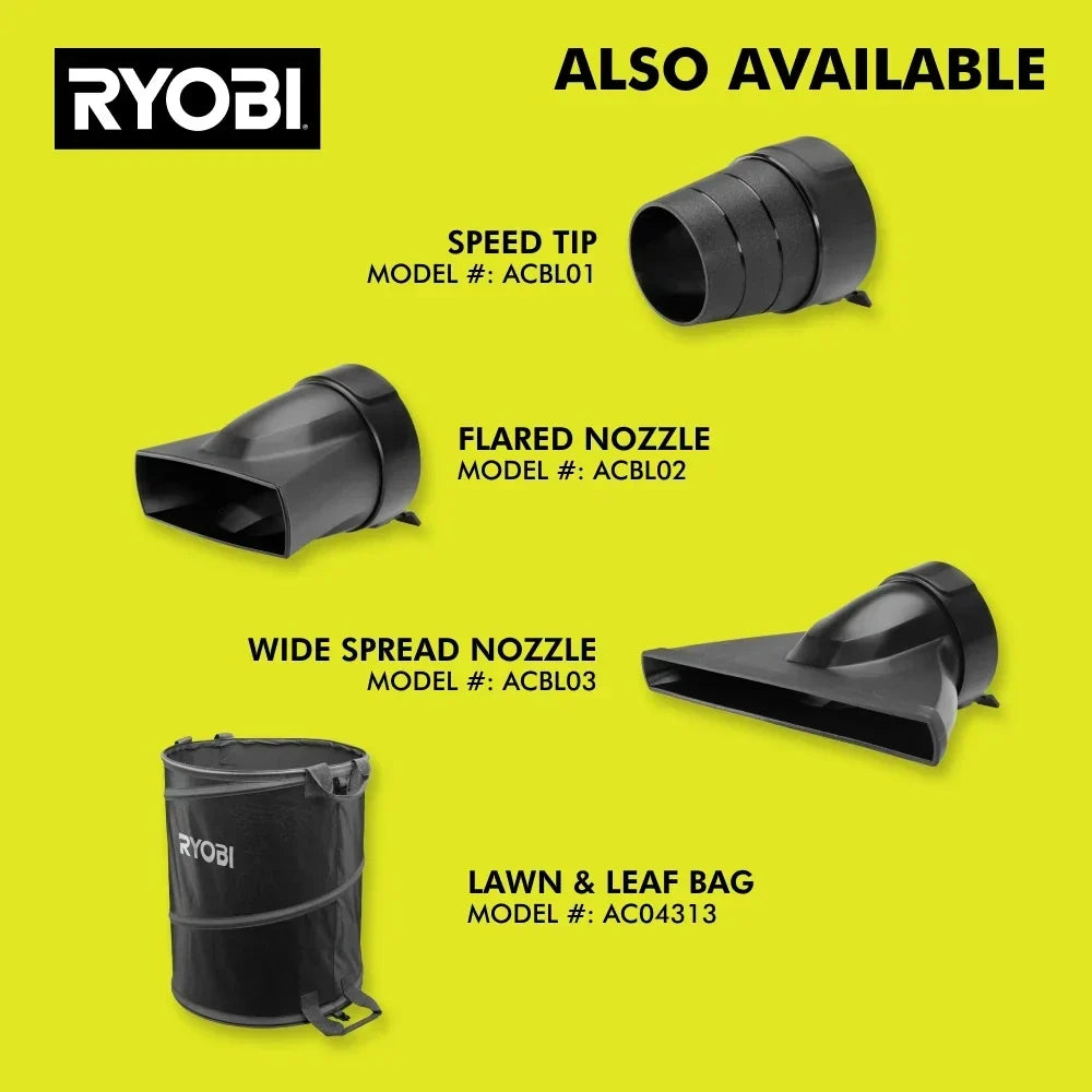 RYOBI 40V HP Brushless WHISPER SERIES 650 CFM 160 MPH Leaf Blower Cordless with 4.0 Ah Battery and Charger