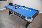 Hathaway Fairmont Portable Pool Table 6 Ft, 76 x 43.25 x 32 in - BG2574