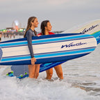 Wavestorm Classic Soft Top Foam 7ft Surfboard With Leash And Multiple Fins - AZ22-WSSF700-PIN