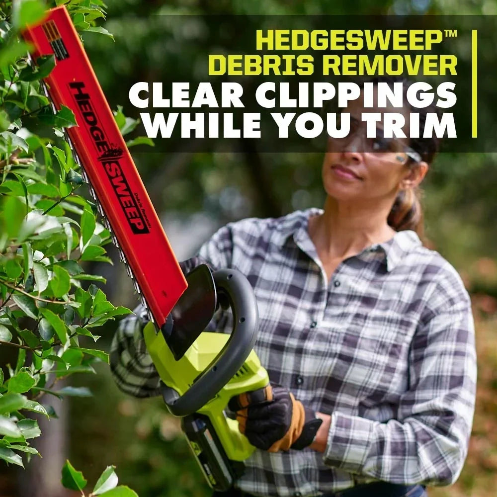 RYOBI 40V 24" Hedge Trimmer Kit - 40V 2Ah Lithium Battery