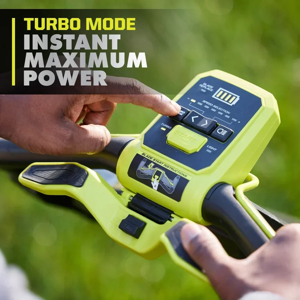 RYOBI 40V HP Brushless 21" Walk Behind Self-Propelled Lawn Mower w/ (2) 6.0Ah Batteries and Charger