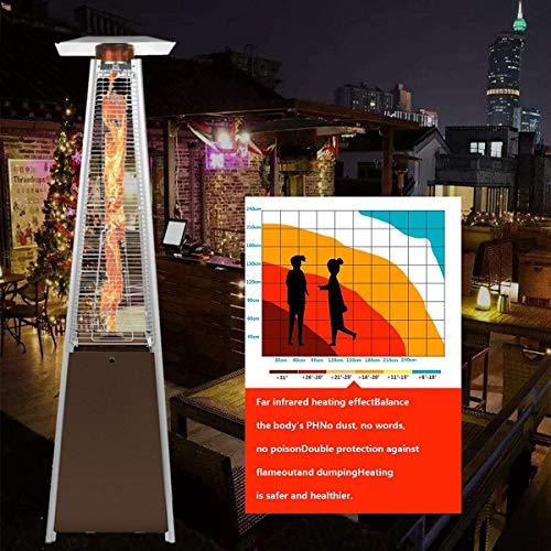 Hampton Bay Pyramid Outdoor Propane Patio Heaters, 2-Set, 42,000 BTU - Brown
