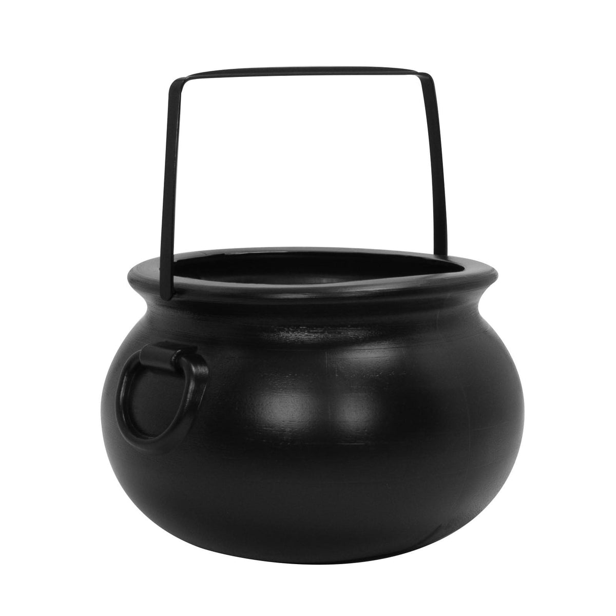 Large Cauldron Trick-or-Treat Pail, Black, 14", Halloween by Way To Celebrate