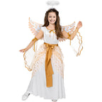 Joyfy Halloween Angel Costume for Girls, Angel Dress for Kids, Guardian Angel Set for Halloween Costumes Themed Party Cosplay